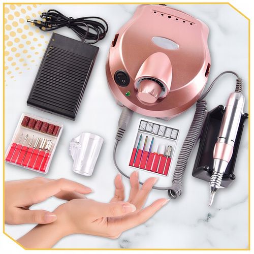 FREZARKA DO PAZNOKCI 65W MANICURE PEDICURE PROFESJONALNA MOCNA + FREZY na Arena.pl