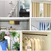 Karnisz Drążek Rozporowy Prysznicowy Teleskopowy Regulowany Stal 260-310 cm