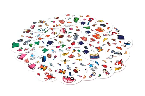 Gra karciana dla dzieci od 4 lat Kicia Kocia Dobble - Znajdź wspólny symbol na Arena.pl