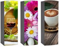 NAKLEJKA na lodówkę SAMOPRZYLEPNA naklejki OZDOBA RÓŻNE WZORY