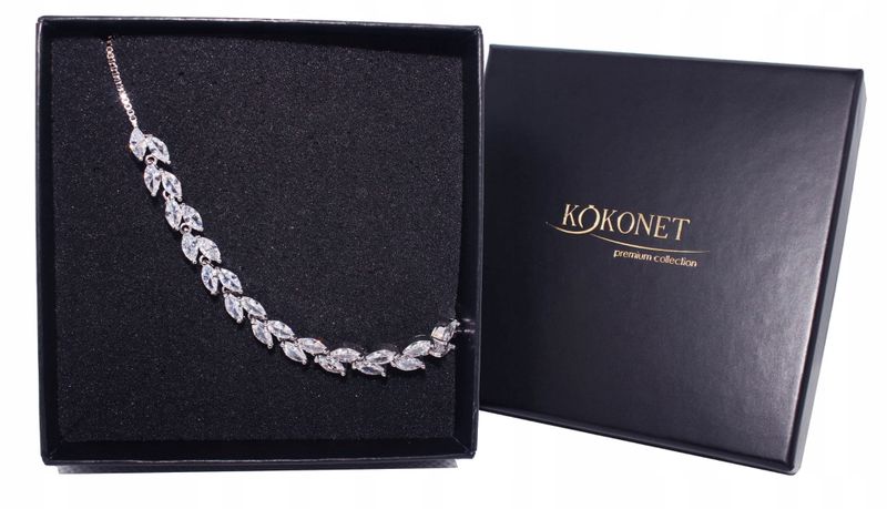 Bransoletka ślubna ROSANA silver zdjęcie 1