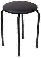 krzesło taboet do jadakni eko skóra czarna furnitex do kuchni skórzany