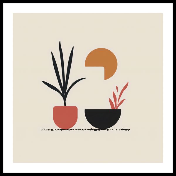 Plakat 70x70cm Domowy Ogród zdjęcie 3