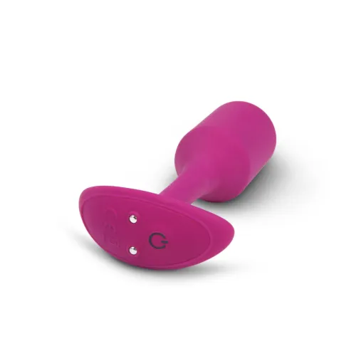 b-vibe vibrating snug plug 2 rose - silikonowy korek wibrujący 112g na Arena.pl