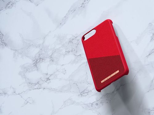 Nordic Elements Saeson Freja - Materiałowe etui iPhone 8 Plus / 7 Plus / 6s Plus / 6 Plus (Red) na Arena.pl