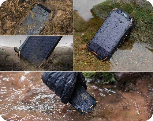 SOLARNY POWER BANK 26800mAh 2xUSB LATARKA INDUKCJA na Arena.pl