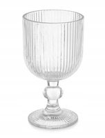 Kieliszki do wina paski przezroczyste szkło 260 ml (4 sztuki)