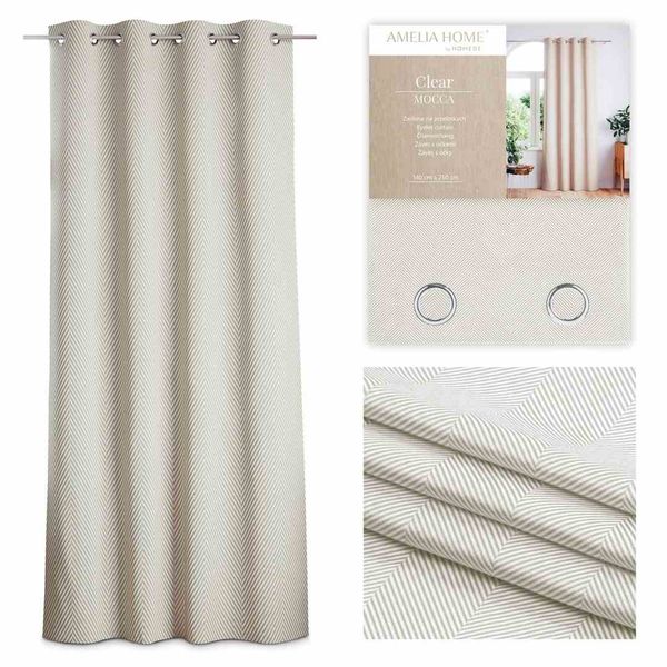 CURT/AH/VELVET/CLEAR/MOCCA/140X250 zdjęcie 1