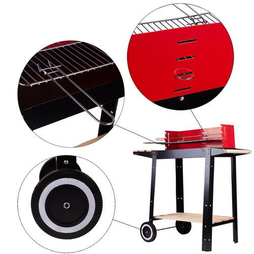 Grill Węglowy Ogrodowy RedBend + Dmuchawa na Arena.pl