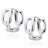 RODOWANE SREBRNE KOLCZYKI KÓŁKA KÓŁECZKA GŁADKIE OGNIWA ŁAŃCUCHA ŁAŃCUSZKI