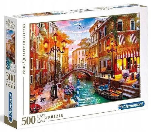 Puzzle 500 Zachód Słońca Wenecja 35063 Clementoni na Arena.pl