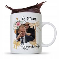 Kubek Donald Tusk Po Platforma Miłego Dzionka Z Nadrukiem Ze Zdjęciem