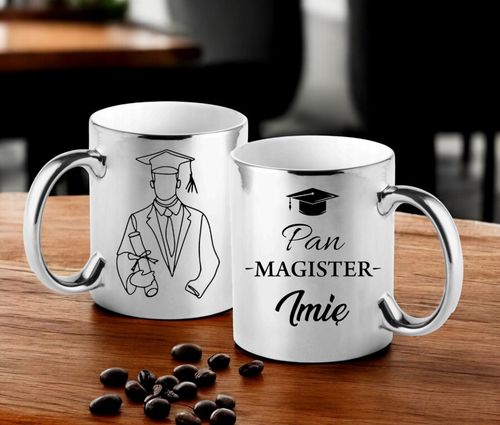 KUBEK PREMIUM Z NADRUKIEM PREZENT PAN MAGISTER IMIĘ ORYGINALNY UPOMINEK na Arena.pl