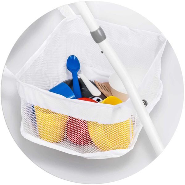 Krzesełko do karmienia Eldo biało-różowy zdjęcie 7