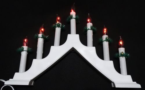 ŁADNY ŚWIECZNIK ADWENTOWY MIGAJĄCY PŁOMIEŃ 7 LED na Arena.pl