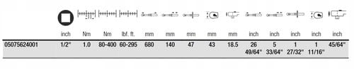 KLUCZ DYNAMO. CLICK-TORQUE C5 1/2'' 80-400NM WERA na Arena.pl