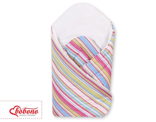 Rożek z usaztywnieniem-  Basic paseczki fioletowe na Arena.pl