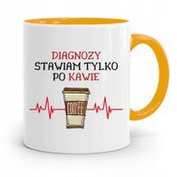 Kubek Żółty Dla Doktora Diagnozy Stawiam Tylko Z Nadrukiem Ze Zdjęciem