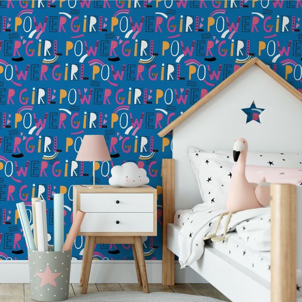 Tapeta ścienna do pokoju młodzieżowego typografia zdjęcie 2
