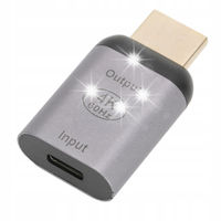 ADAPTER USB C ŻEŃSKI NA MĘSKI HDMI 4K 60HZ PLUG