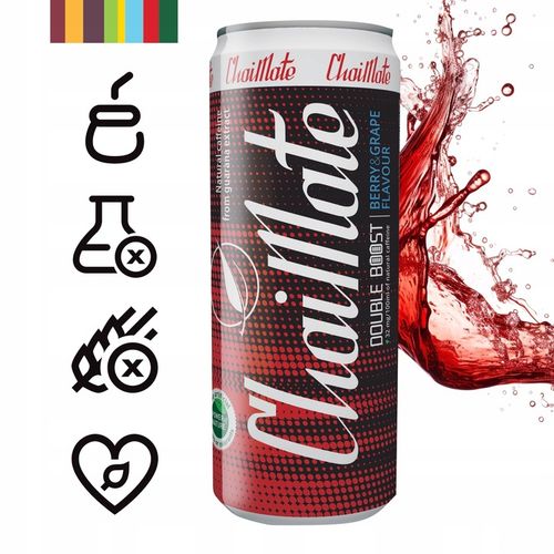 ChaiTea ChaiMate Berries Grapes 24 puszki 330ml napój yerba mate zgrzewka na Arena.pl