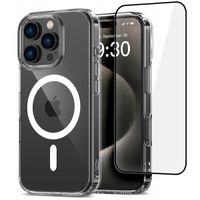 2 x ETUI CASE OBUDOWA TPU DO MAGSAFE NA IPHONE 15 PRO MAX + SZKŁO FULL COVE