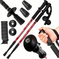 KIJE DO NORDIC WALKING W GÓRY KIJKI DO CHODZENIA TREKKINGOWE SKŁADANE 2 SZT