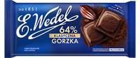 E. Wedel Czekolada klasyczna gorzka 64 % 90 g