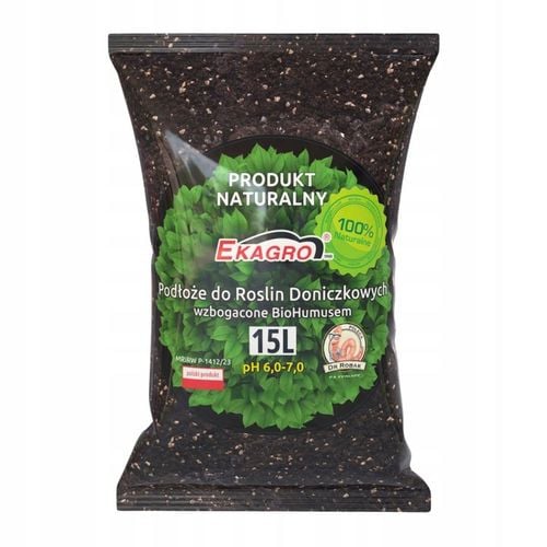 Ziemia Podłoże do Roślin 15L Doniczkowych Zielonych Kwiatów z humusem na Arena.pl