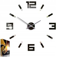 Zegar Ścienny w Stylu Nowoczesnym Akrylowy Big Clock Okrągły Kwarcowy