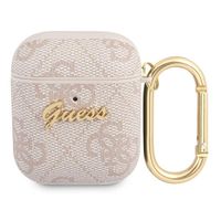 guess gua24gsmp airpods 1/2 coverróżowy/pink 4g script metal