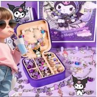 DUZY ZESTAW X2 CHARMS KUROMI 72EL DO ROBIENIA BRANSOLETEK +PUDELKO PREZENT