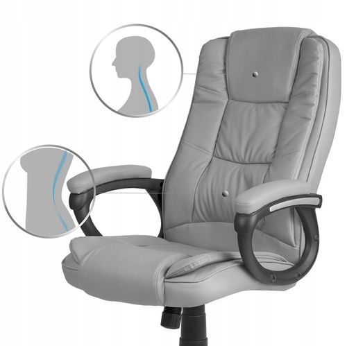 FOTEL BIUROWY KRZESŁO BIUROWE OBROTOWE CHROM na Arena.pl