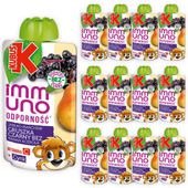 KUBUŚ Immuno Odporność Mus Gruszka Czarny Bez 100g x 12 sztuk