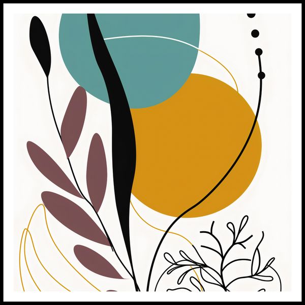 Plakat 80x80cm Akwarelowe Przebudzenie zdjęcie 3