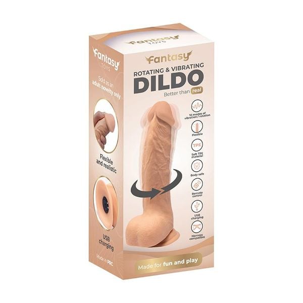 Rotating Vibro Dildo 22 Cm zdjęcie 10