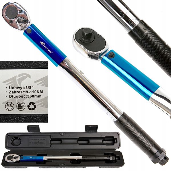 KLUCZ DYNAMOMETRYCZNY 3/8'' Z BLOKADĄ DO KÓŁ zdjęcie 1