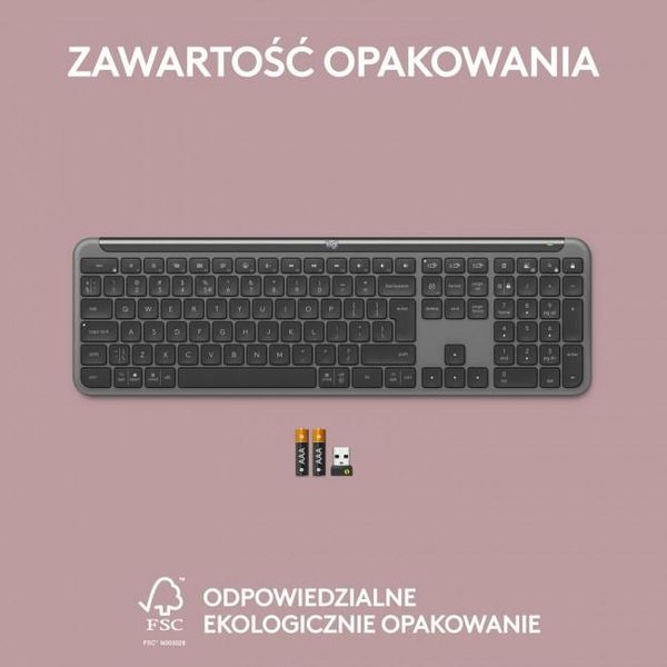 Klawiatura LOGITECH K950 Grafitowy zdjęcie 3