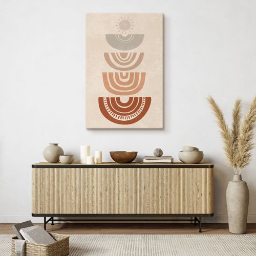 Obraz Na Płótnie Do Salonu Styl Boho Abstrakcja Aztecki Wzór 40cm x 60cm na Arena.pl