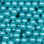 Kulki do zabawy ø7cm 100szt metaliczny turkus