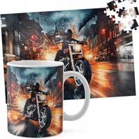 ZESTAW KUBEK + PUZZLE 110EL - MOTOR MOTOCYKL