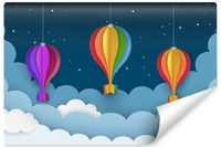 Fototapeta Dziecięca Kolorowe BALONY Noc Niebo Abstrakcja 405cm x 270cm
