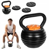 Kettlebell żeliwny regulowany obciążenie hantel odważnik kula 18kg