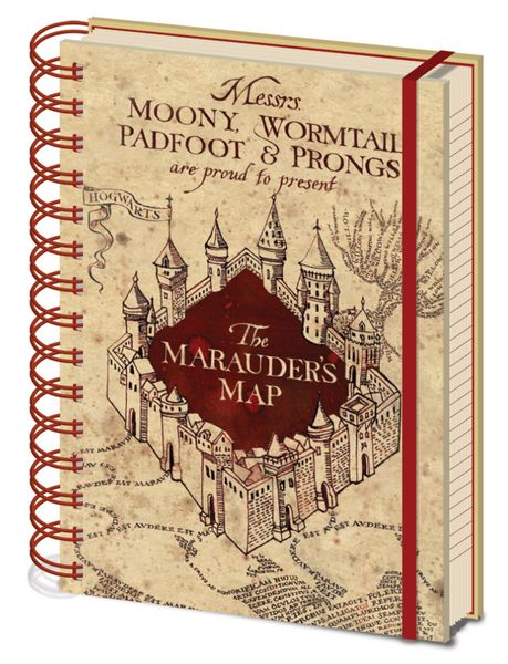 Harry Potter Mapa Huncwotów - notes 14,8x21 cm zdjęcie 1