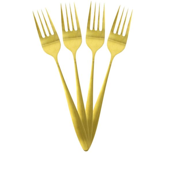 Zestaw sztućców Charbon jasne złoto zdjęcie 3