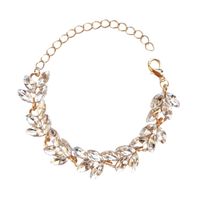 Złota bransoleta regulowana kryształki stylowa trendy modna DAMSKA do sukni