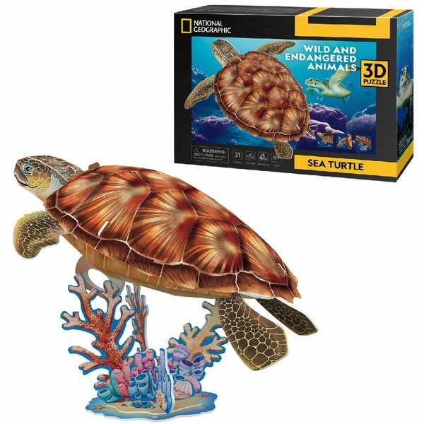 cubic fun puzzle 3d żółw morski 0809 zdjęcie 5
