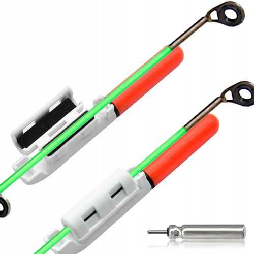 Świetlik elektroniczny sygnalizator brań na szczytówkę + bateria CR425 na Arena.pl