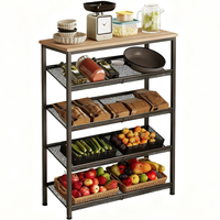 Szafka kuchenna brąz industrialny drewno półka loft 75 cm