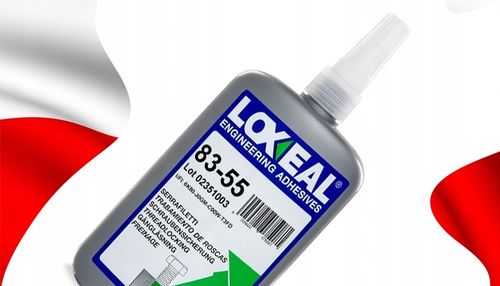 KLEJ DO GWINTÓW MOCNY LOXEAL 83-55 WYSOKA WYTRZYMAŁOŚĆ 250 ml na Arena.pl